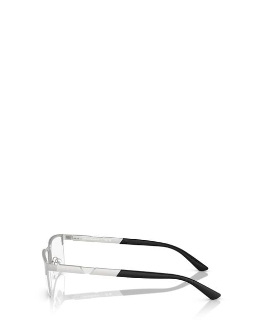 Emporio Armani Natural Rectangular Frame Glasses for men