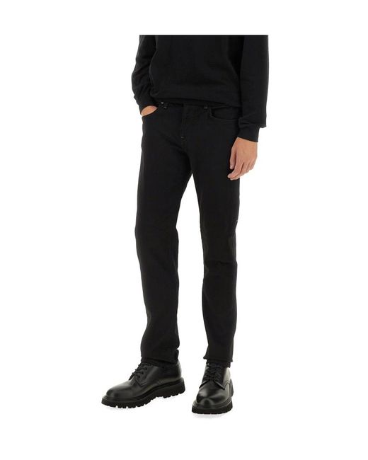 Pt Pantaloni Blue Pt Torino Swing Low-Rise Straight-Leg Jeans