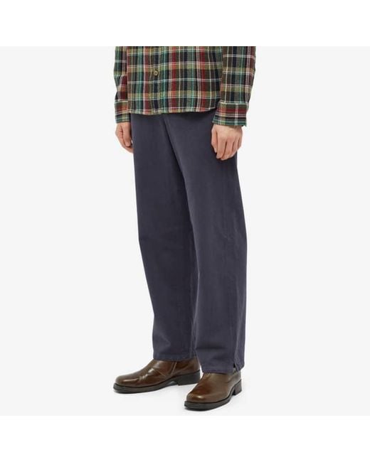 A.P.C. Blue Elasticated Drawstring Waist Pants for men