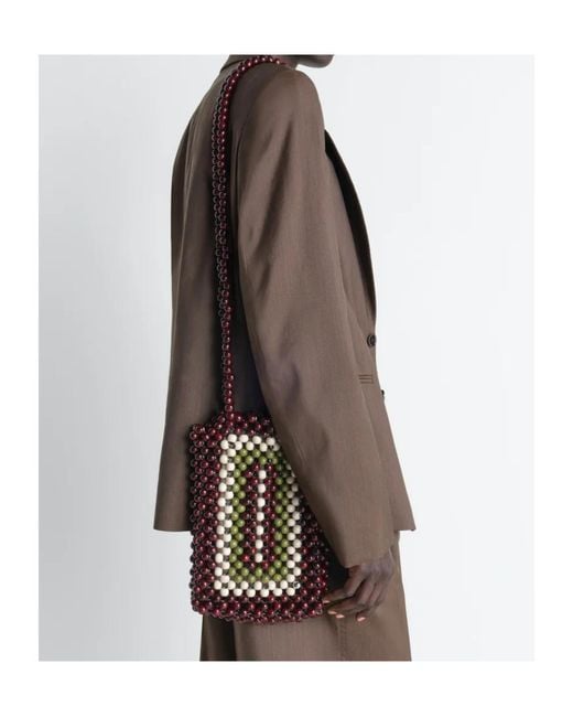 Lemaire White Small Taxi Shoulder Bag