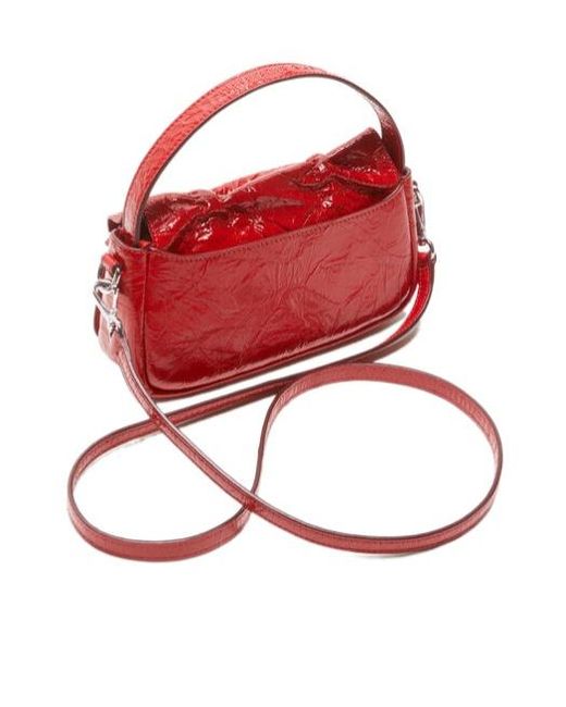 Acne Red Multipocket Micro Tote Bag