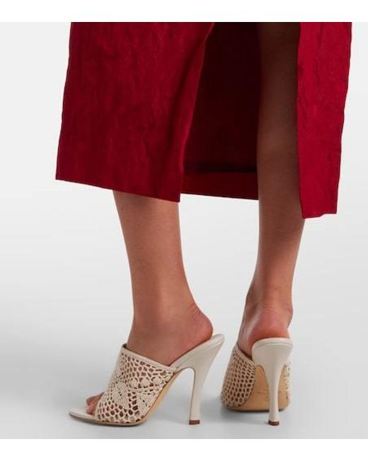 Magda Butrym Natural Crochet Mules