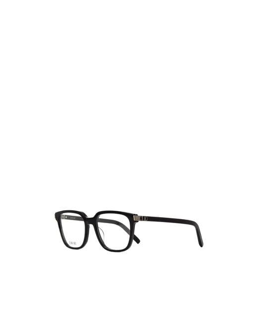 Dior Metallic Eyewear Square Frame Glasses for men