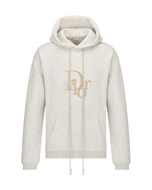 Dior White By Erl Hooded Sweatshirt for men