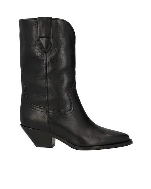 Isabel Marant Black Plain Colour Ankle Boots
