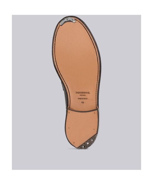 Thom Browne Black Ankle Leather Boots