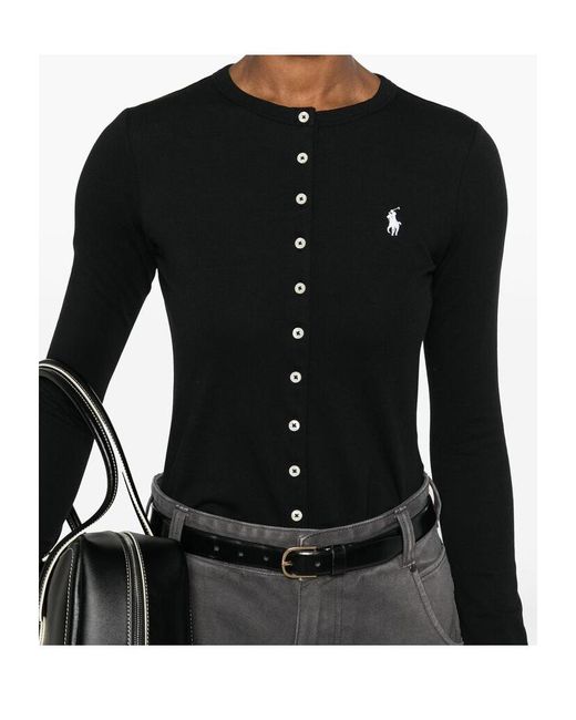 Polo Ralph Lauren Black Polo Pony-Embroidered Shirt