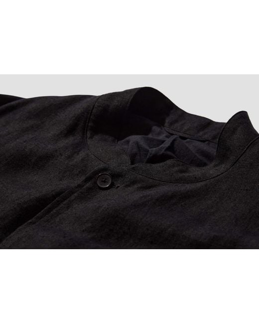 Comoli Black Stand Collar Jacket for men