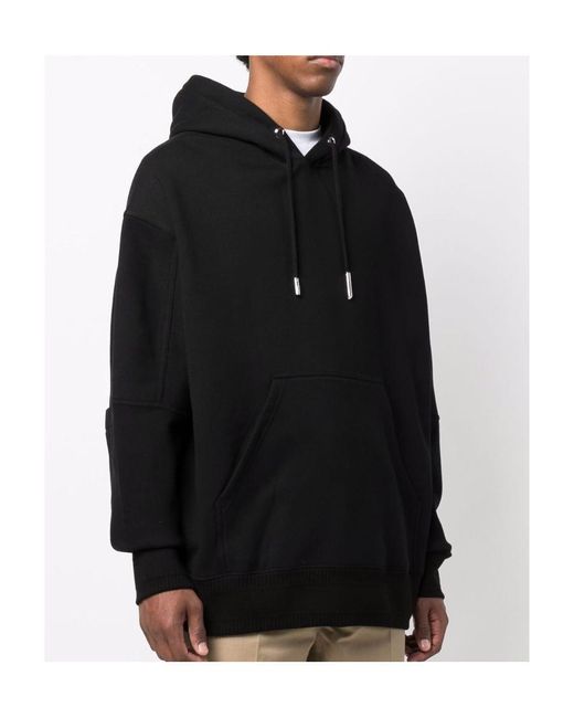 Givenchy Black Oversized Drawstring Hoodie for men