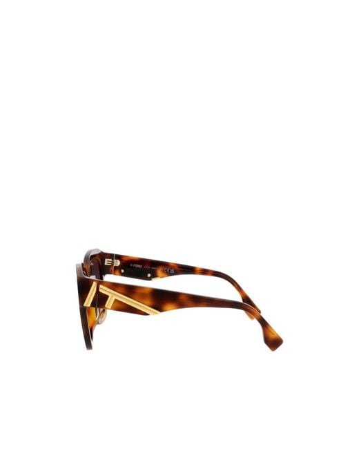 Fendi Multicolor Eyewear First Square Frame Sunglasses