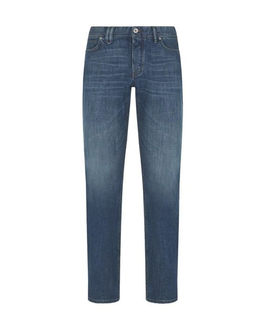 Brioni Blue Denim Trousers With Belt Loops for men