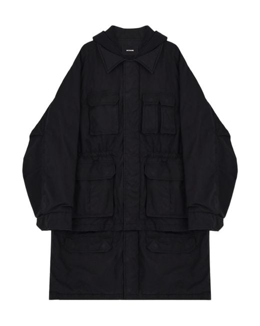 we11done Black Cap Field Jacket for men