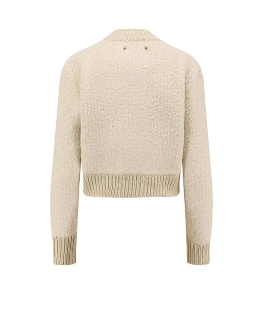 Golden Goose Deluxe Brand White Button-Up Knitted Cardigan