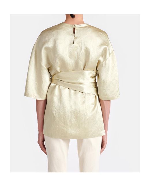 Nanushka White Besia Blouse