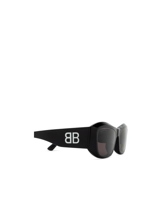 Balenciaga Black Eyewear Square-Frame Sunglasses