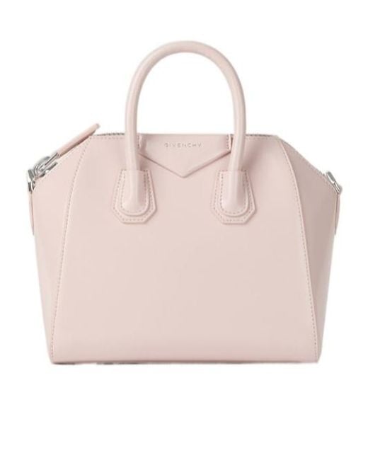 Givenchy Pink Mini Antigona Leather Tote Bag