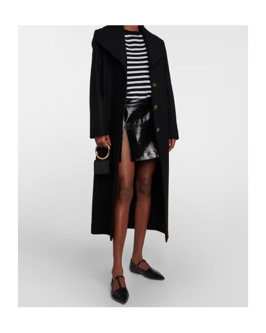 Patou Black Single-Breasted Coat