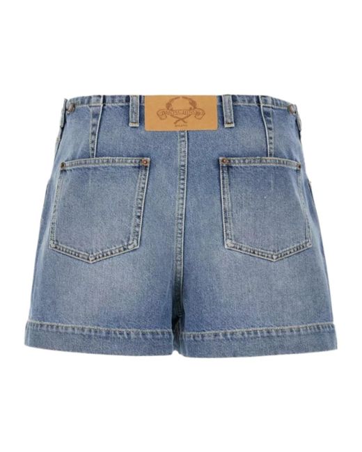 Moschino Blue Button-Fastening Denim Shorts