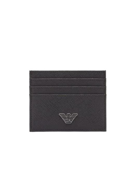 Emporio Armani Black Card Holder for men