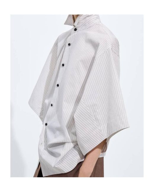 Bottega Veneta White Cotton Poplin Shirt