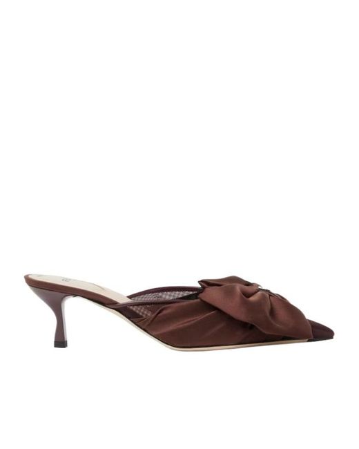 Fendi Brown Colibrì Mules