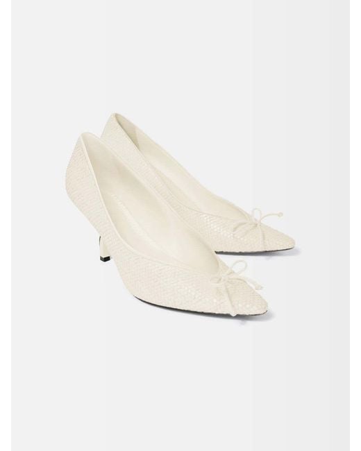 Jacquemus White The Tourni Pointed-Toe Pumps