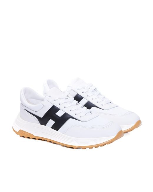 Hogan White Hyperlight Lace-Up Sneakers for men