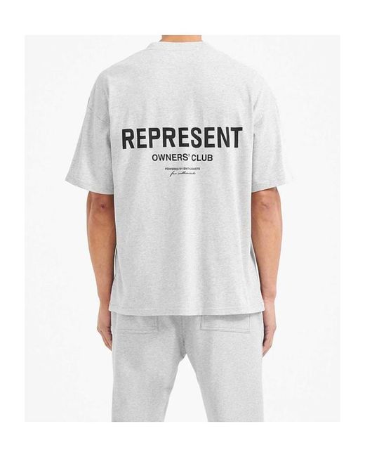 Represent Gray Owners Club T-Shirt for men