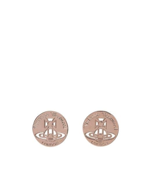 Vivienne Westwood Pink Logo Earrings