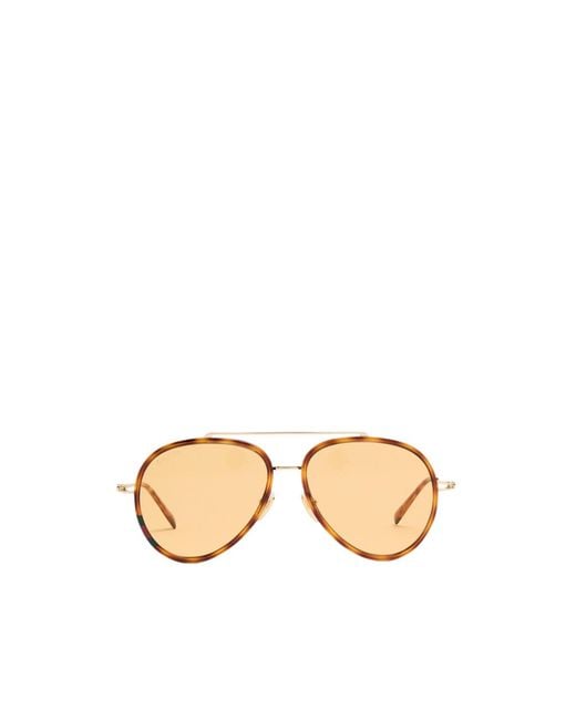 Gucci Metallic Aviator-Style Sunglasses