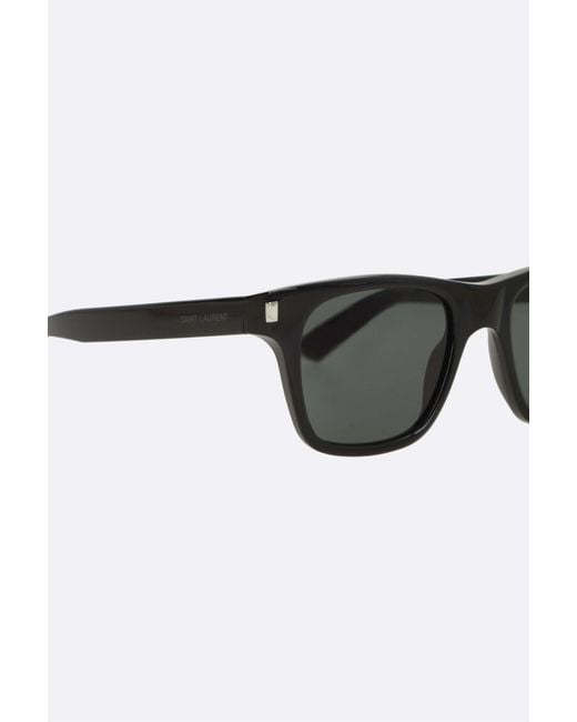 Saint Laurent Gray Eyewear Square Frame Sunglasses for men