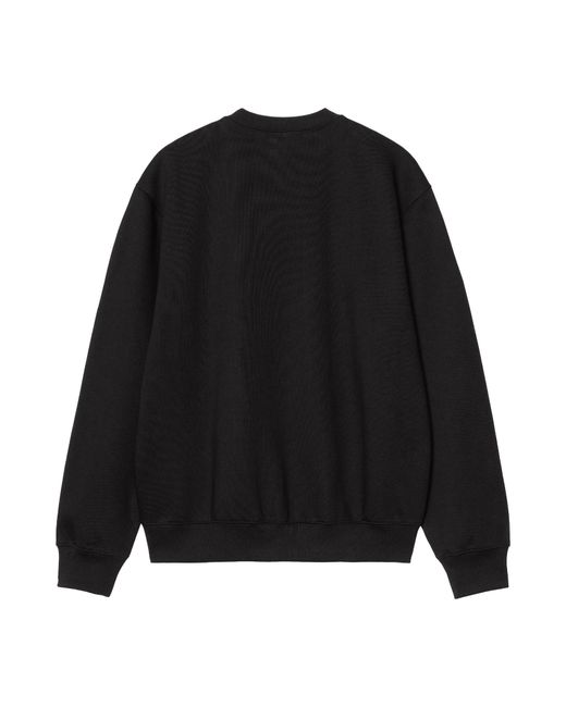 Carhartt Black Embroidered Sweatshirt for men