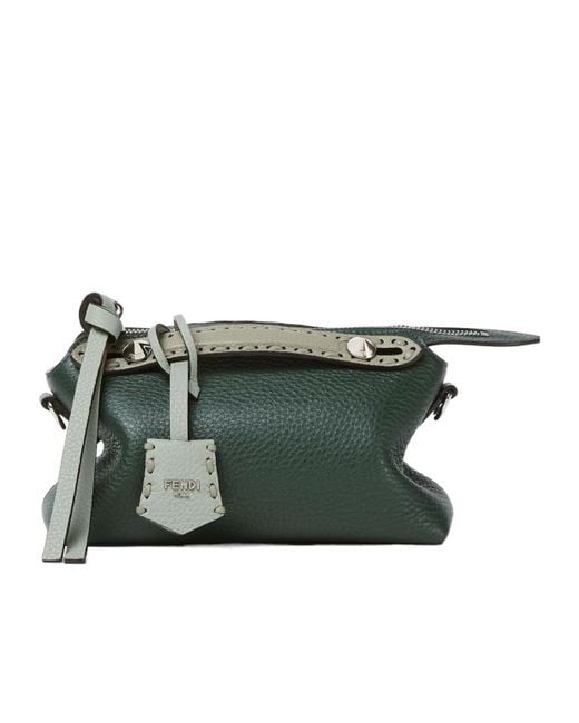 Fendi Green By The Way Soft Selleria Mini Handbag