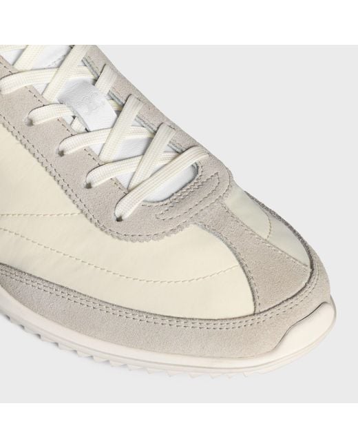 Céline White Low Racer Sneaker