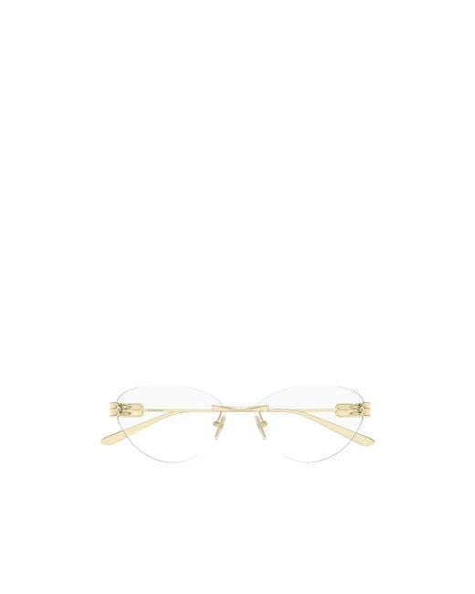 Balenciaga White Eyewear Cat-Eye Frame Glasses
