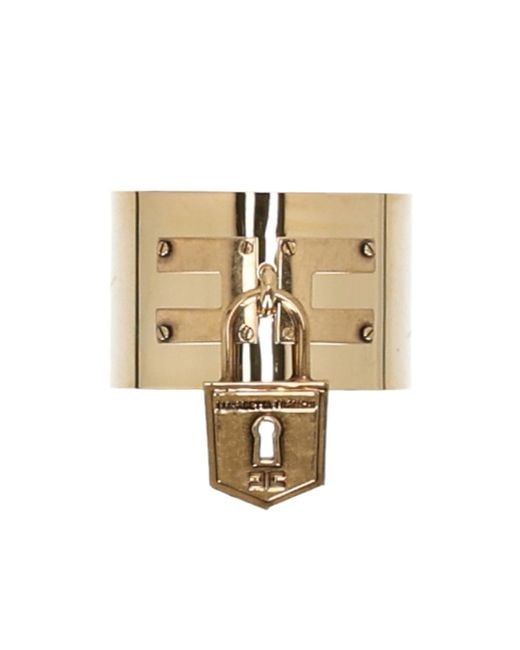 Elisabetta Franchi White Rigid Padlock Bracelet