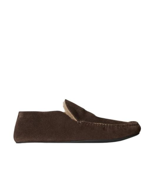 The Row Brown Leo Loafer