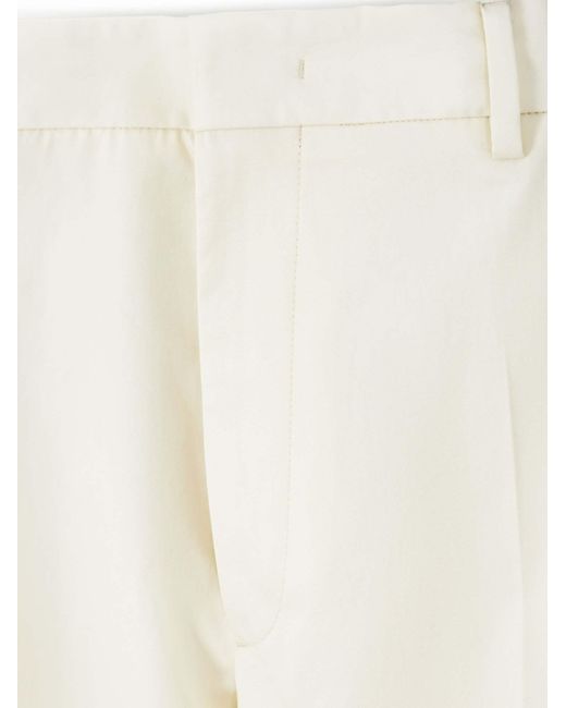 Jil Sander White Straight-Leg Casual Pants for men