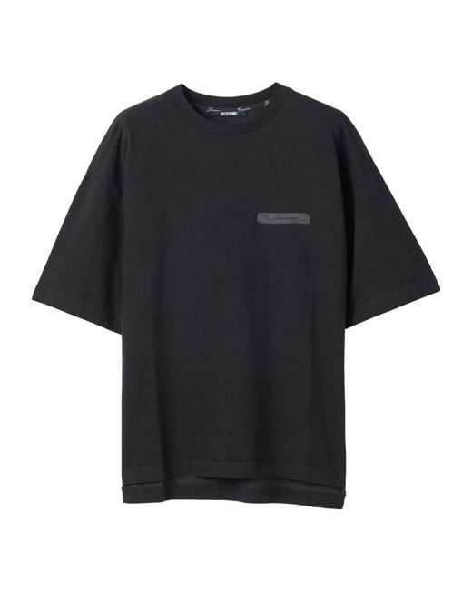 Jacquemus Black Short-Sleeved T-Shirt for men