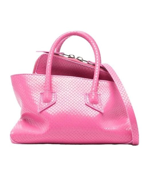 The Attico Pink The La Passeggiata Zip-Up Tote Bag