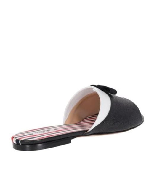 Thom Browne Multicolor Beis Flat Sandals