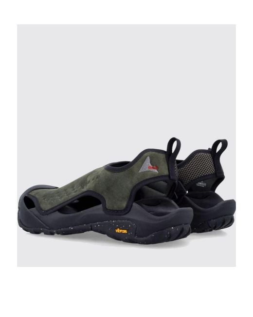 Roa Black Round-Toe Sandals for men