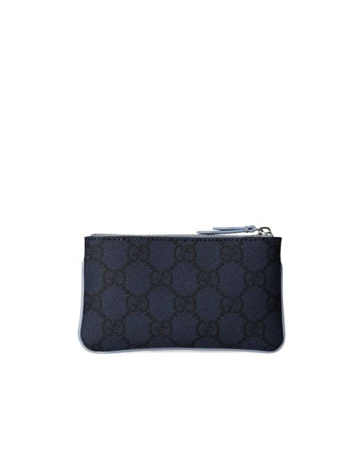 Gucci Blue Dusty Trim Key Pouch for men
