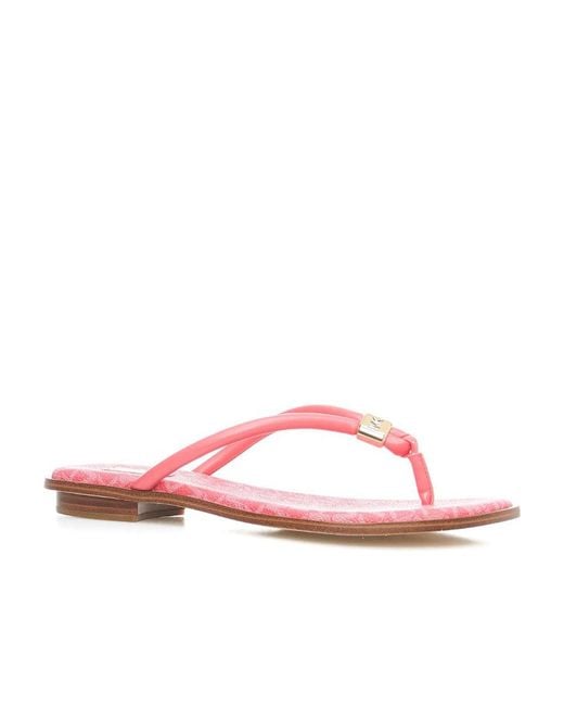 Michael Kors Pink Logo Sandals