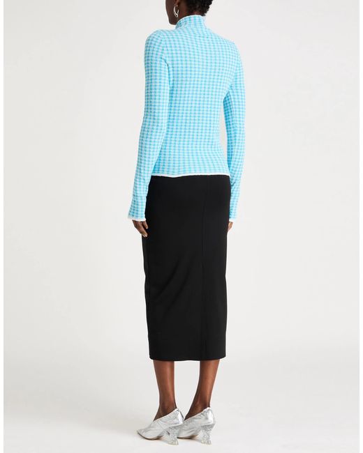 MM6 by Maison Margiela Blue Striped Lightweight Knit Sweater