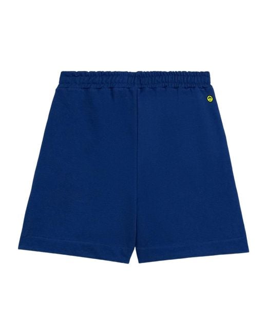 Barrow Blue Logo Shorts for men