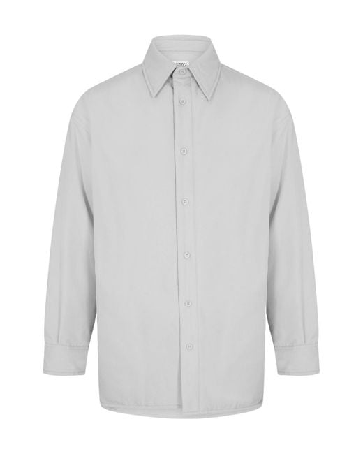 MM6 by Maison Margiela Gray Casual Shirt Coat for men