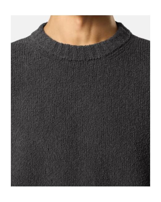 Stone Island Gray Loose-Fit Crewneck Jumper With Needle-Punched Star for men
