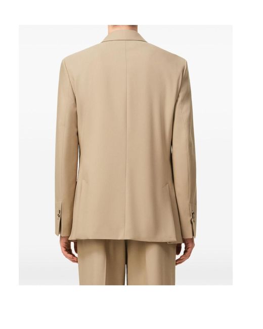 AMI Natural Ami Double Breasted Straight Jacket for men