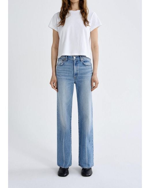 Agolde Blue Harper Straight Jean (Weightless Stretch)